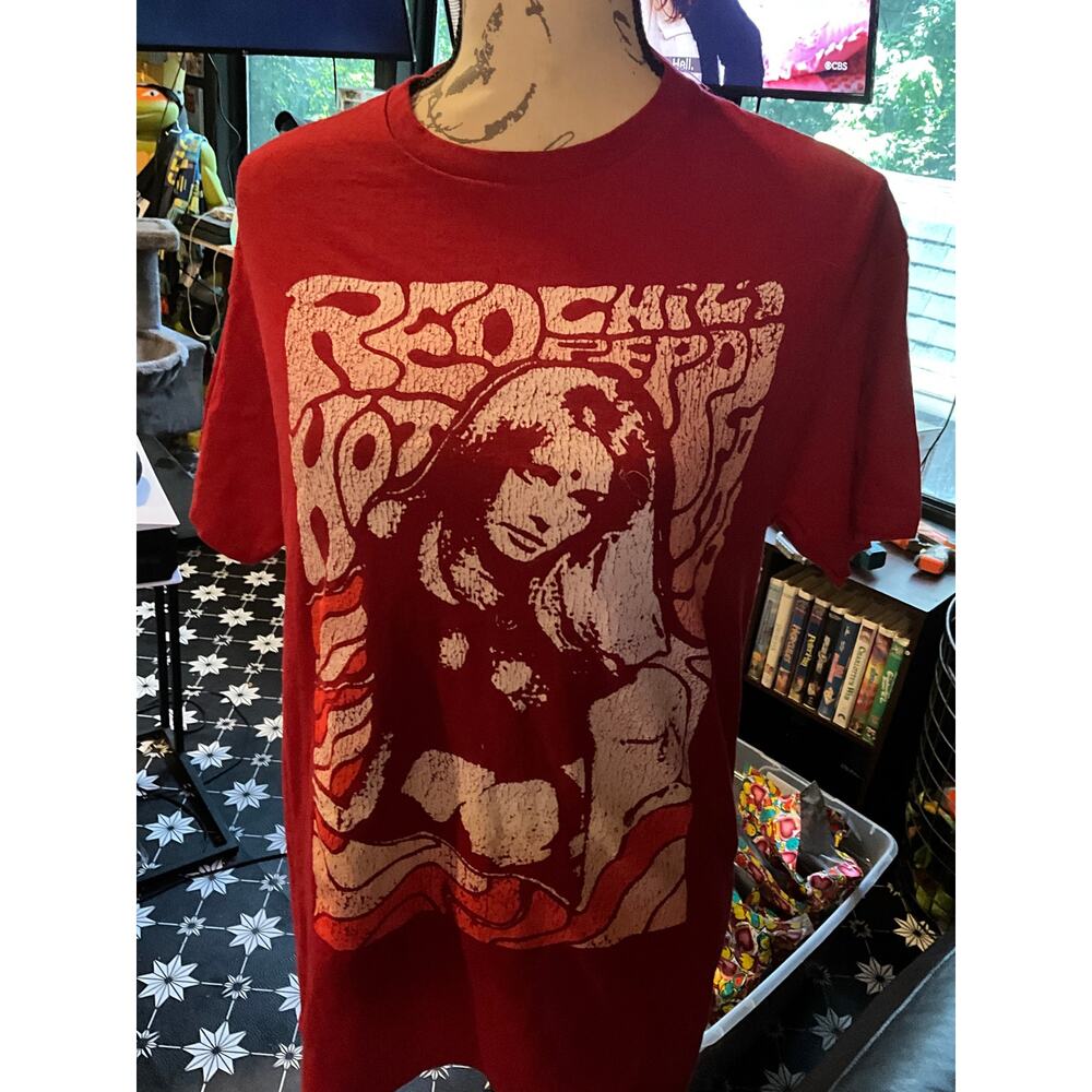 Large Red Colored Red Hot Chili Peppers Band Shirt